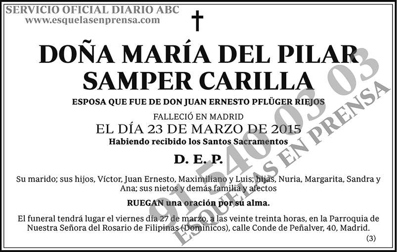 María del Pilar Samper Carilla